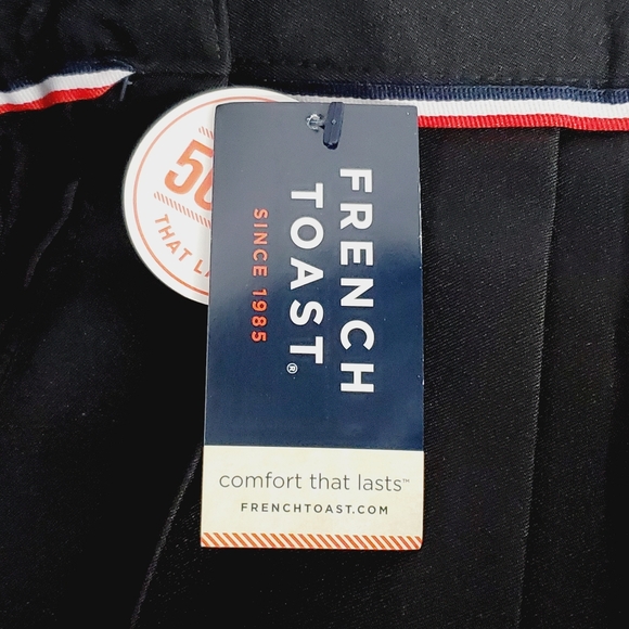 French Toast Girls Adjustable Waist Mid Length Pleated Skirt - Picture 6 of 8